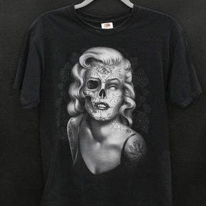 Marilyn Monroe skull t-shirt